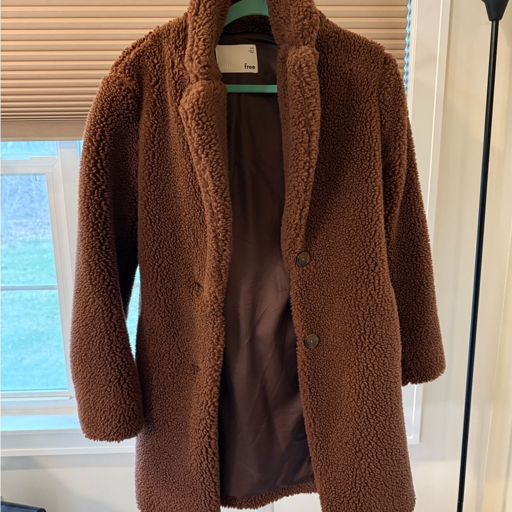 Aritzia Brown Teddy Jacket